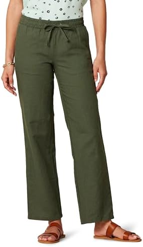 Lauren Ralph Lauren Micro-Sanded Twill Belted Wide-Leg Pants Pale